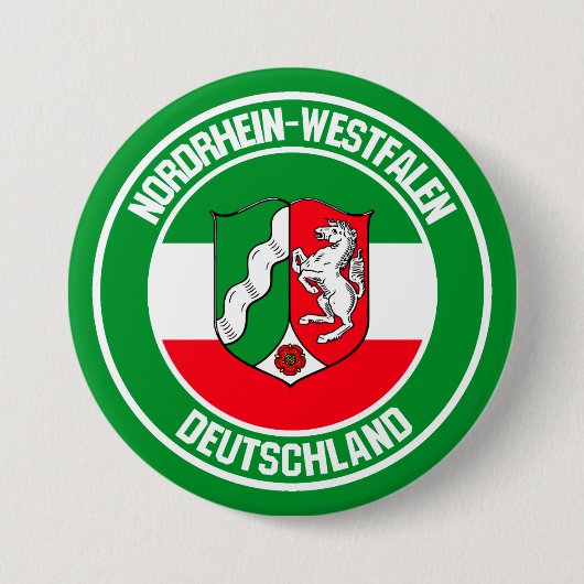Nordrhein-Westfalen RundEmblem Button (Vorderseite)