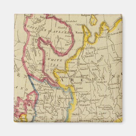Nordrussland in Europa Magnet (Vorne)