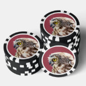 Nordsäge-Weiß-Portrait Pokerchips (Stapel)