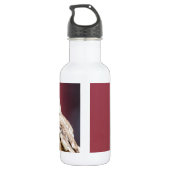 Nordsäge-Weiß-Portrait Trinkflasche (Rückseite)