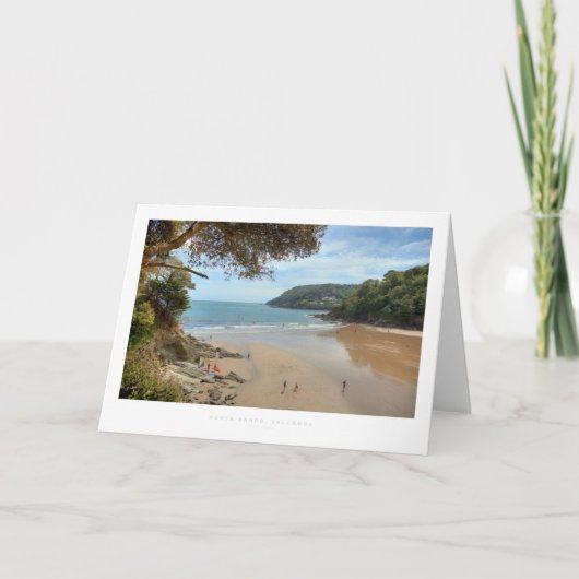 Nordsande, Salcombe Karte (Vorderseite)