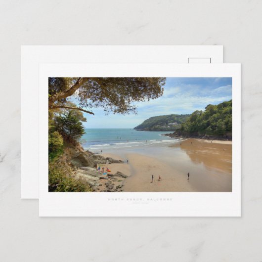 Nordsande, Salcombe Postkarte (Vorne/Hinten)