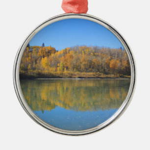 Nordsaskatchewan-Fluss- Herbst Ornament Aus Metall
