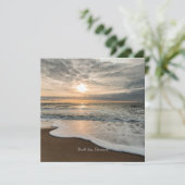 Nordsee, Dänemark malerischer Sonnenuntergang, (Stehend Vorderseite)