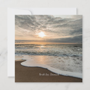 Nordsee, Dänemark malerischer Sonnenuntergang,