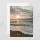 Nordsee, Dänemark malerischer Sonnenuntergang, Postkarte (Vorne/Hinten)