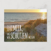 Nordsee „Es gibt so viel Meer …“ Postkarte (Vorderseite)