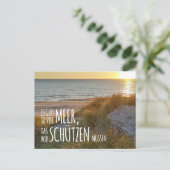 Nordsee „Es gibt so viel Meer …“ Postkarte (Stehend Vorderseite)