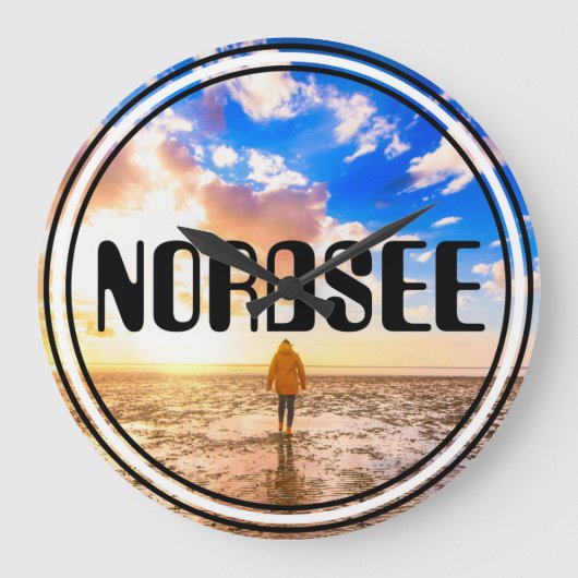 Nordsee Große Wanduhr (Vorderseite)