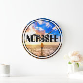 Nordsee Große Wanduhr (Zuhause)