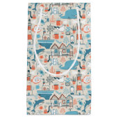 Nordsee-niedliches Gekritzel-Muster Kleine Geschenktüte (Vorderseite)