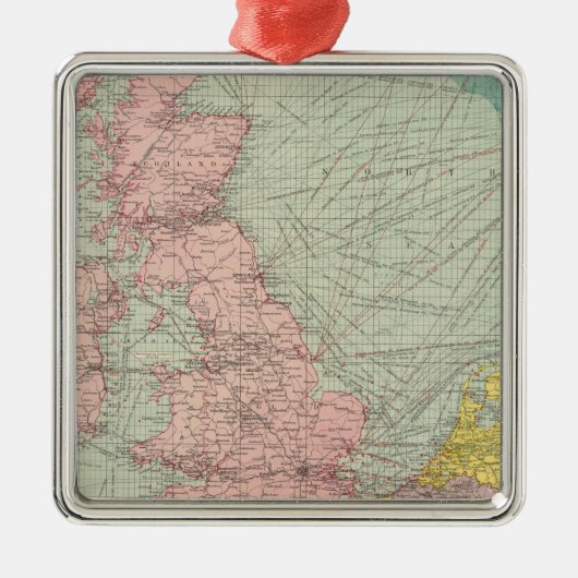 Nordsee Ornament Aus Metall (Vorne)