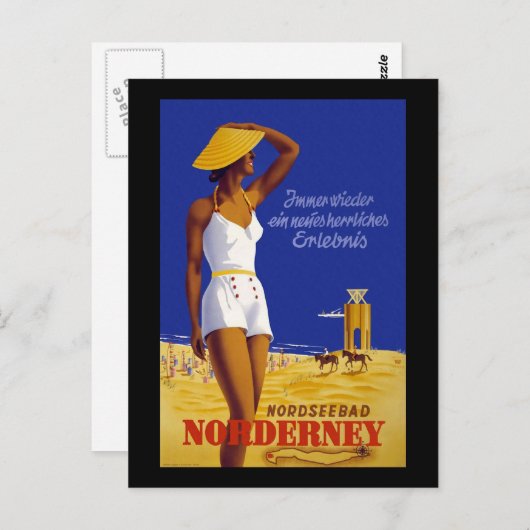 Nordseebad Norderney Postkarte (Vorne/Hinten)