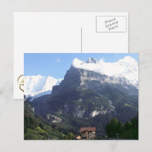 Nordseite des Eiger Postkarte (Vorne/Hinten)