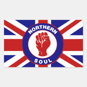 NordSoul-Gewerkschafts-Jack Rechteck-Aufkleber Rechteckiger Aufkleber