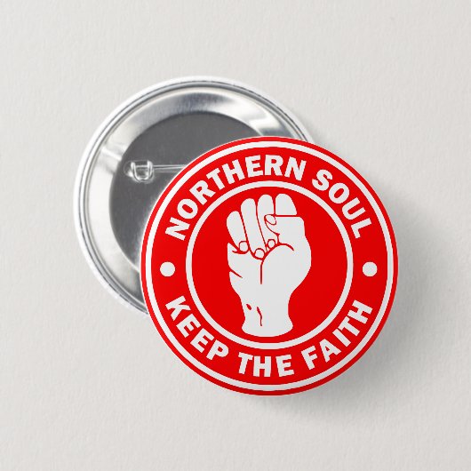 NordSoul Logo-Rot Button (Vorne & Hinten)