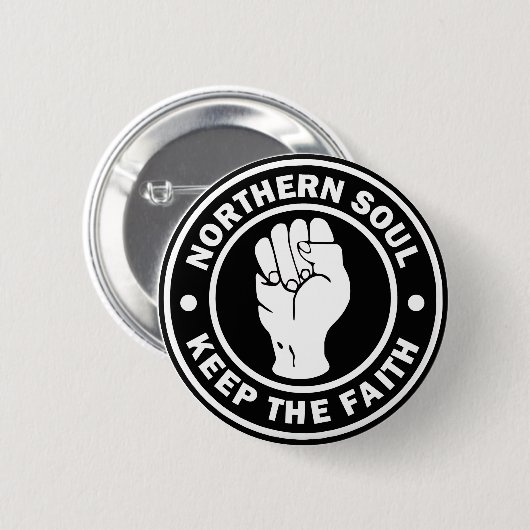 NordSoul Logoschwarzes Button (Vorne & Hinten)