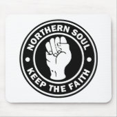 NordSoul Logoschwarzes Mousepad (Vorne)