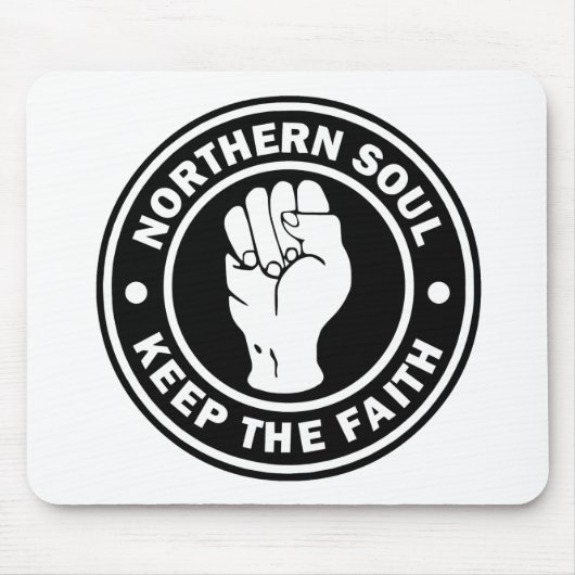 NordSoul Logoschwarzes Mousepad (Vorne)