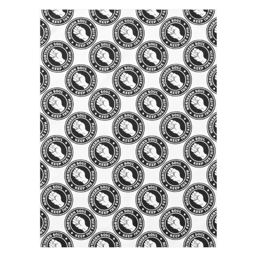 NordSoul Logoschwarzes Tischdecke (Vorderseite)