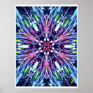 Nordstern Kinematische Collage Kaleidoskop Poster