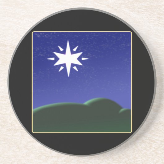 Nordstern Sandstein Untersetzer (Vorne)