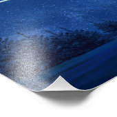 Nordstern über dem Wald Fotodruck (Ecke)