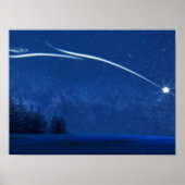 Nordstern über dem Wald Poster (Vorne)