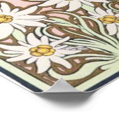 Nordstern von Alphonse Mucha Poster (Ecke)