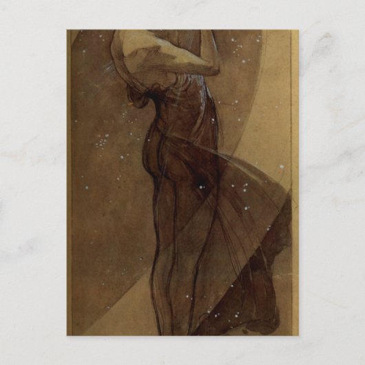 Nordstern von Alphonse Mucha Postkarte (Vorderseite)