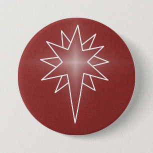 Nordstern-Weihnachtsknopf, rot Button