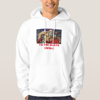NordSwole Weiß-Kapuzenpulli Hoodie