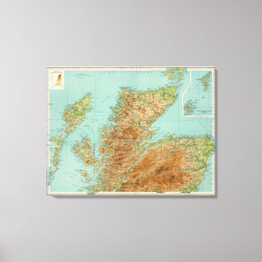 Nordteil Schottlands Leinwanddruck (Vorderseite)