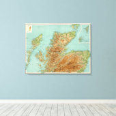 Nordteil Schottlands Leinwanddruck (Insitu (Holzboden))