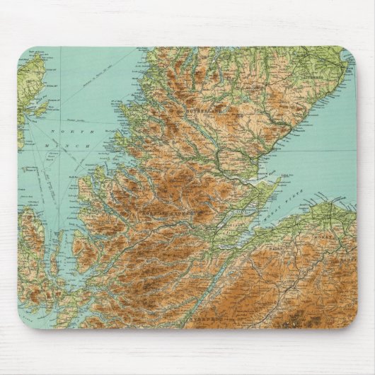 Nordteil Schottlands Mousepad (Vorne)