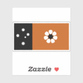 Nordterritoriale Flagge, australisches Commonwealt Aufkleber (Blatt)