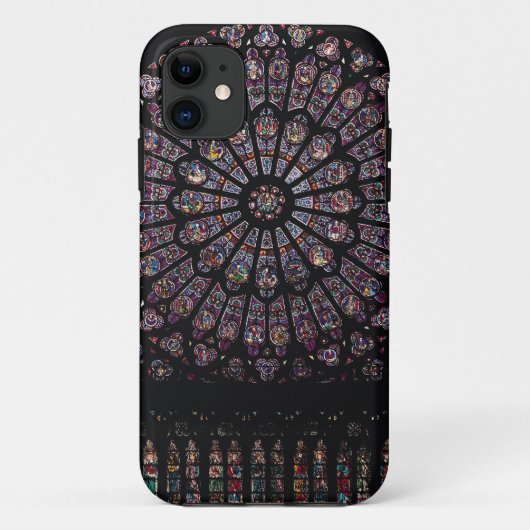 Nordtransept Rosenfenster, die Jungfrau Case-Mate iPhone Hülle (Rückseite)
