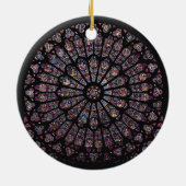 Nordtransept Rosenfenster, die Jungfrau Keramikornament (Hinten)