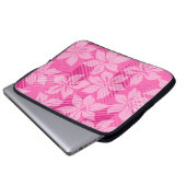 Nordufer-hawaiischer Hibiskus-NeoprenWetsuit Laptopschutzhülle (Vorne Knopf)