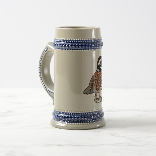 Nordvirginische wachtel bierglas (Vorderseite Links)