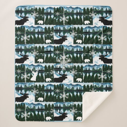Nordwald Waldlandschaft Med Sherpa B Sherpadecke (Vorderseite)