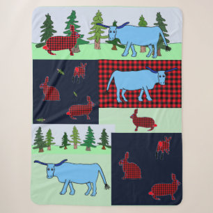 Nordwälder Lumberjackrabbit und Babe-Decke Sherpadecke