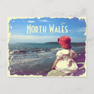 Nordwales-Vintage-Karte Postkarte