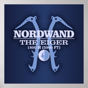 Nordwand "das Eiger " Poster