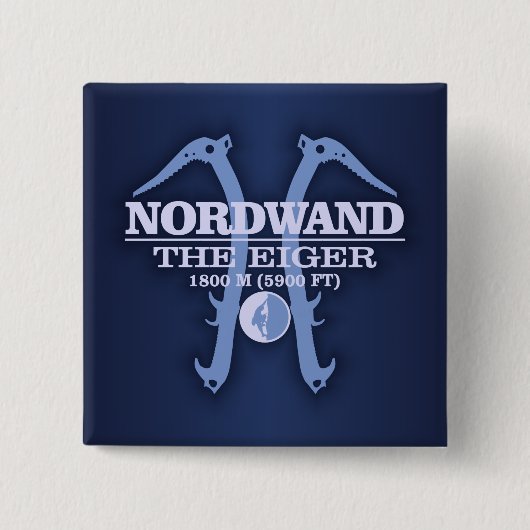 Nordwand "The Eiger" Button (Vorderseite)