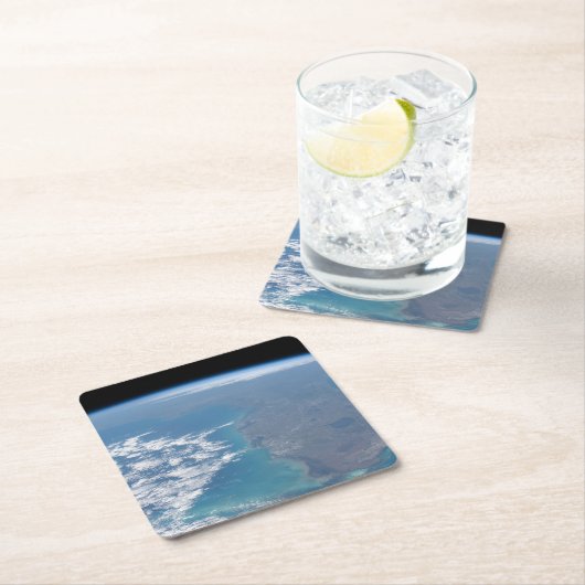 Nordwärts der Halbinsel Florida. Rechteckiger Pappuntersetzer (Vor Ort)