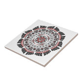 Nordwest Indianerisch-Amerikanische Kunst Mandala Fliese (Seite)