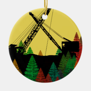 Nordwest Kran und Bagger BETRIEBSINGENIEUR Kunst Keramikornament