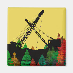 Nordwest Kran und Bagger BETRIEBSINGENIEUR Kunst Magnet