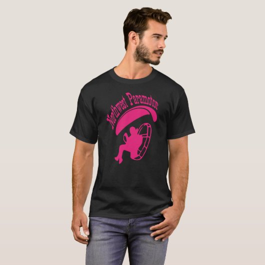 Nordwest Paramotor Pinkes T-Shirt (Vorne ganz)